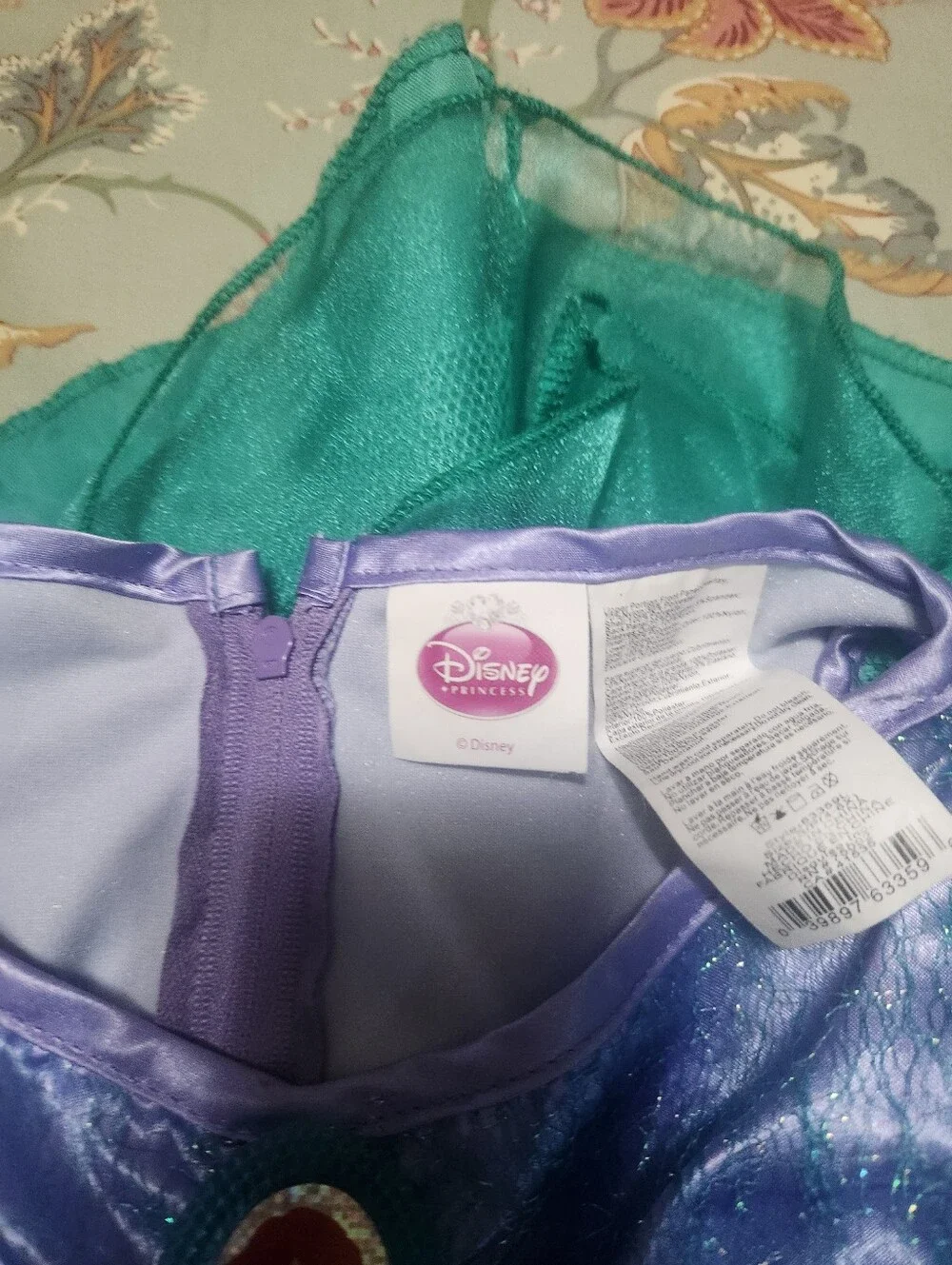 Disney Ariel Princess Dress Up Dress Multi Color Size Small